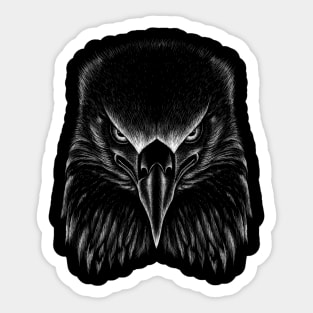 Eagle raven crow eagles US USA falcon magic t shirt t-shirt Sticker